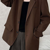 Blazer oversize con texture a nido d'ape