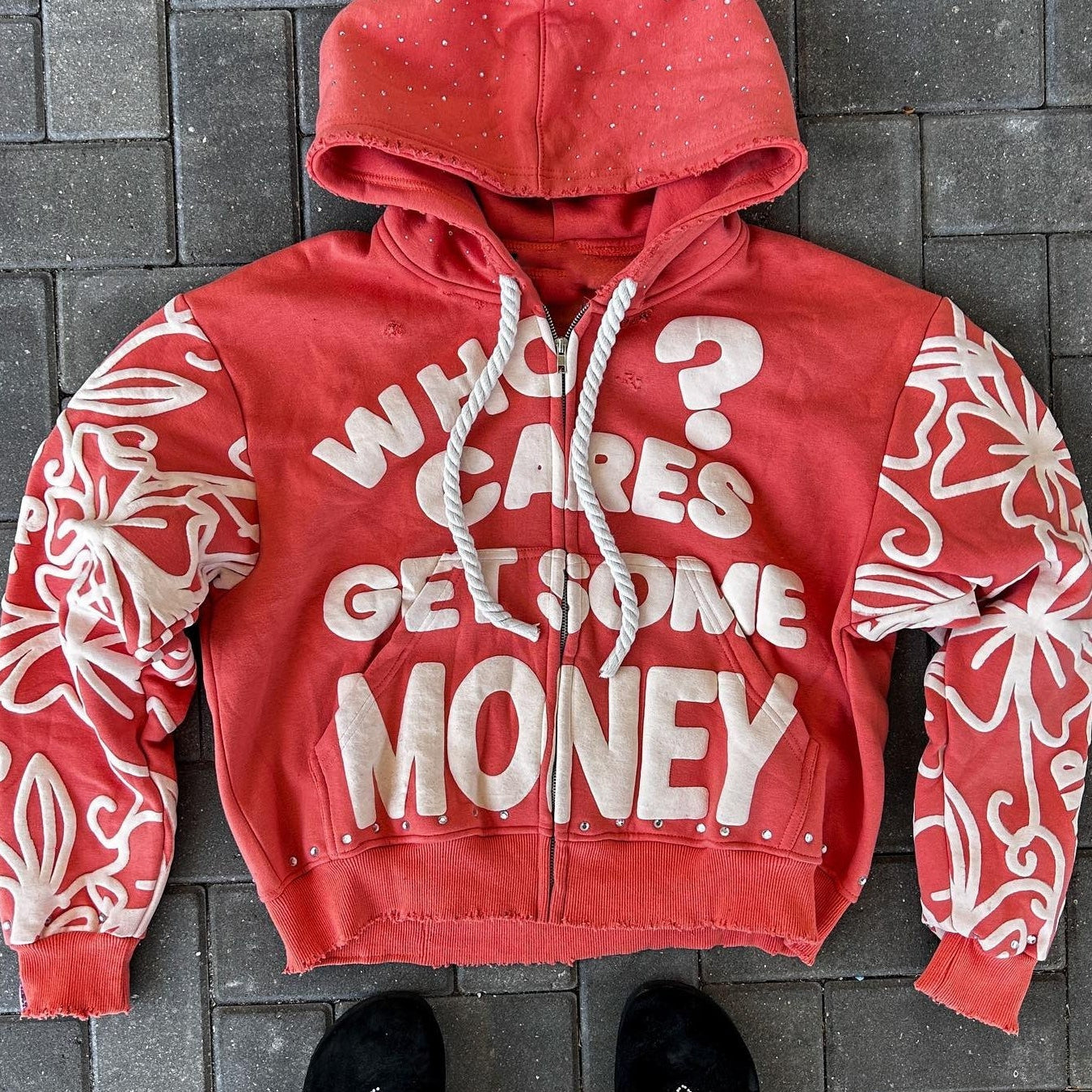 Felpa con cappuccio grafica Street Style