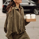 Giubbotto bomber con texture scamosciata