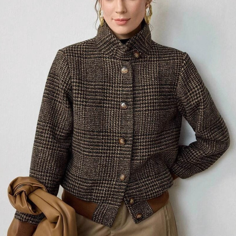 Giacca vintage oversize a quadri