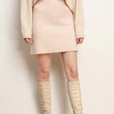 Minigonna a trapezio in lana