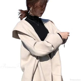 Cappotto corto di lana double face