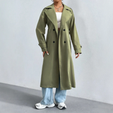 Trench da donna – Taglio dritto – Lungo – Doppiopetto – Collo a lancia