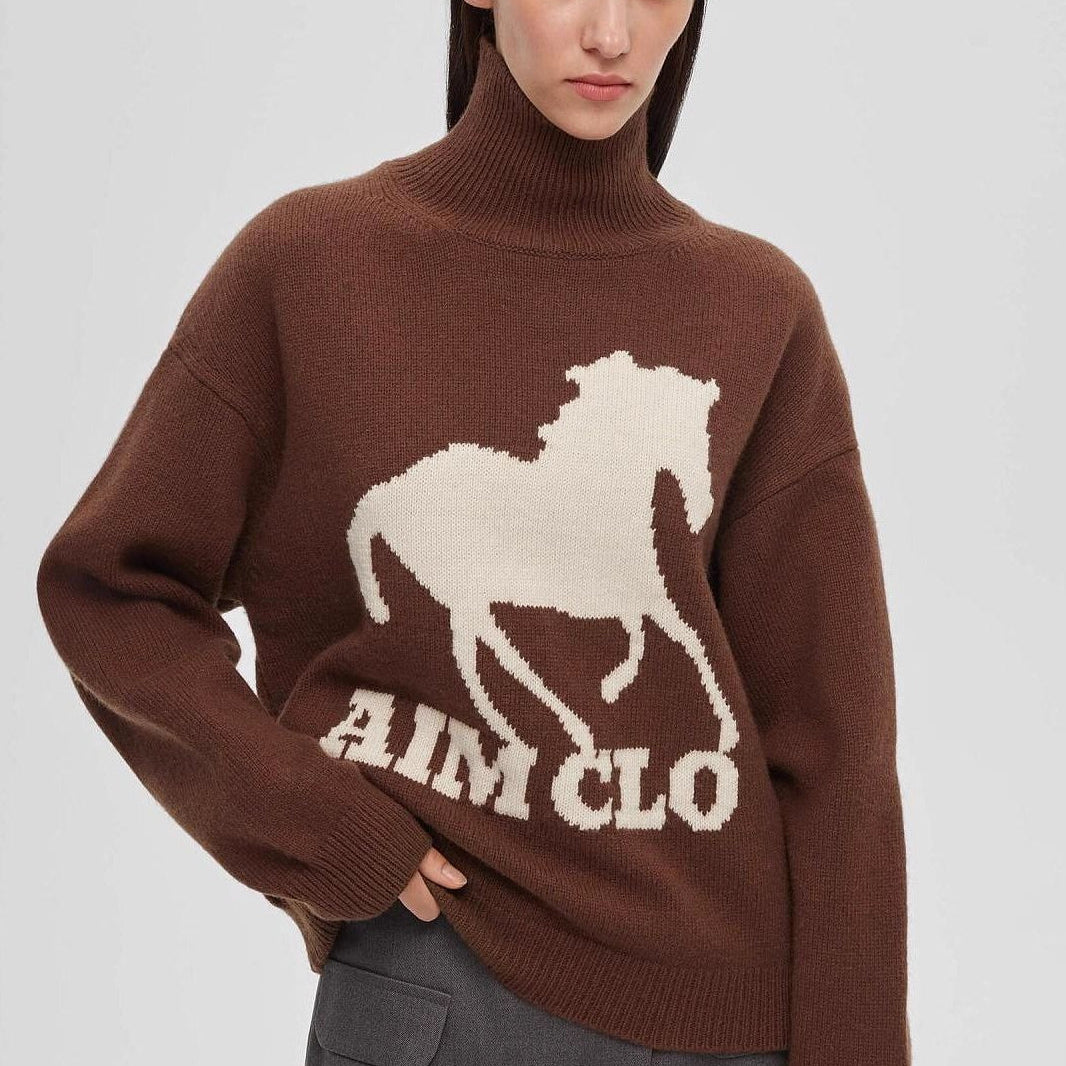 Felpa con stampa animalier colorblock a forma di tartaruga