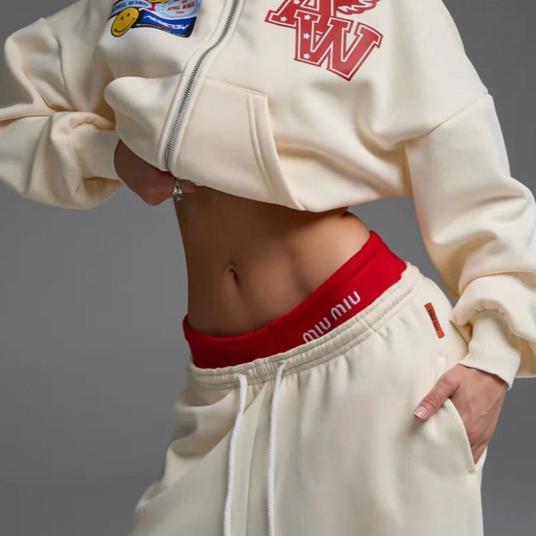 Felpa con cappuccio e zip con grafica motociclistica