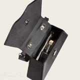 Elegante pochette da sposa con fiocco in seta e strass