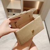 Borsa a tracolla con catena e fiocco di diamanti europeo-americano