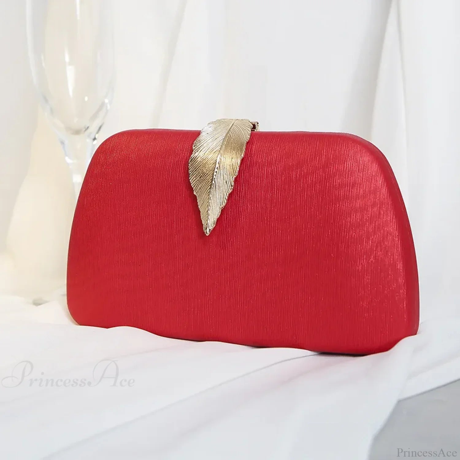 Pochette da sera con catena di perle, borsa a mano per cocktail party da sposa