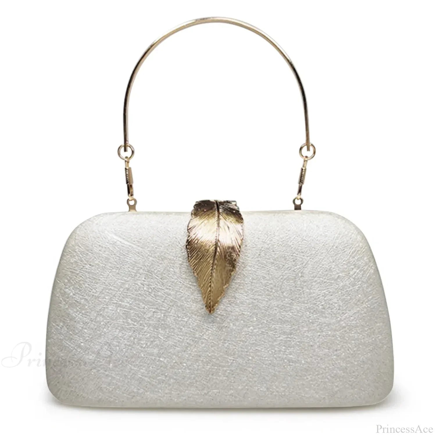 Pochette da sera con catena di perle, borsa a mano per cocktail party da sposa