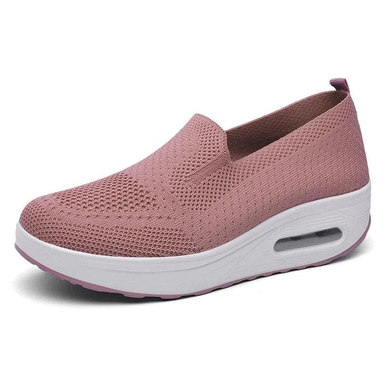 Scarpe slip-on da donna - Traspiranti - Suola ammortizzata - Comfort quotidiano