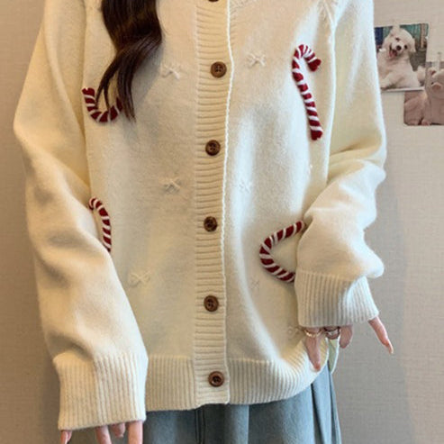 Cardigan morbido all'uncinetto