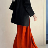 Blazer casual vintage a maniche lunghe