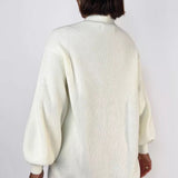 Cardigan in maglia rilassata tinta unita