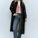 Cardigan classico in maglia a righe