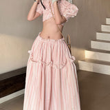 Completo gonna corta senza spalline con spalline regolari