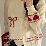 Cardigan con fiocco frontale dalla vestibilità rilassata