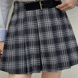 Gonna plissettata scozzese vintage