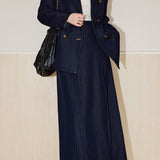 Blazer doppiopetto in twill