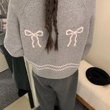 Cardigan con fiocco frontale dalla vestibilità rilassata