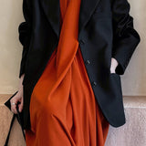 Blazer casual vintage a maniche lunghe