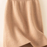 Minigonna a trapezio in lana