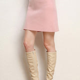 Minigonna a trapezio in lana