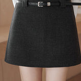 Gonna in tartan tinta unita