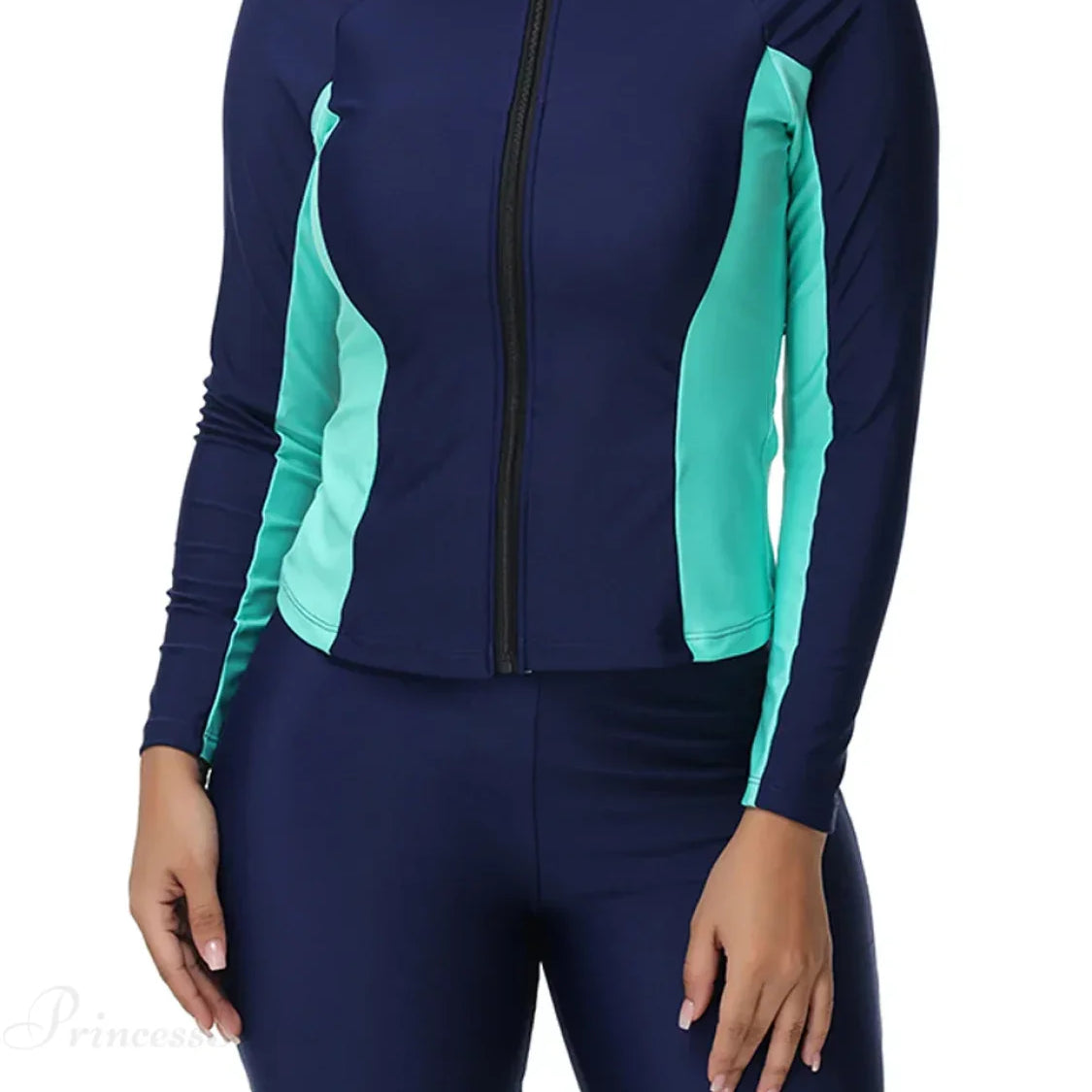 Completo da surf Rashguard floreale in due pezzi