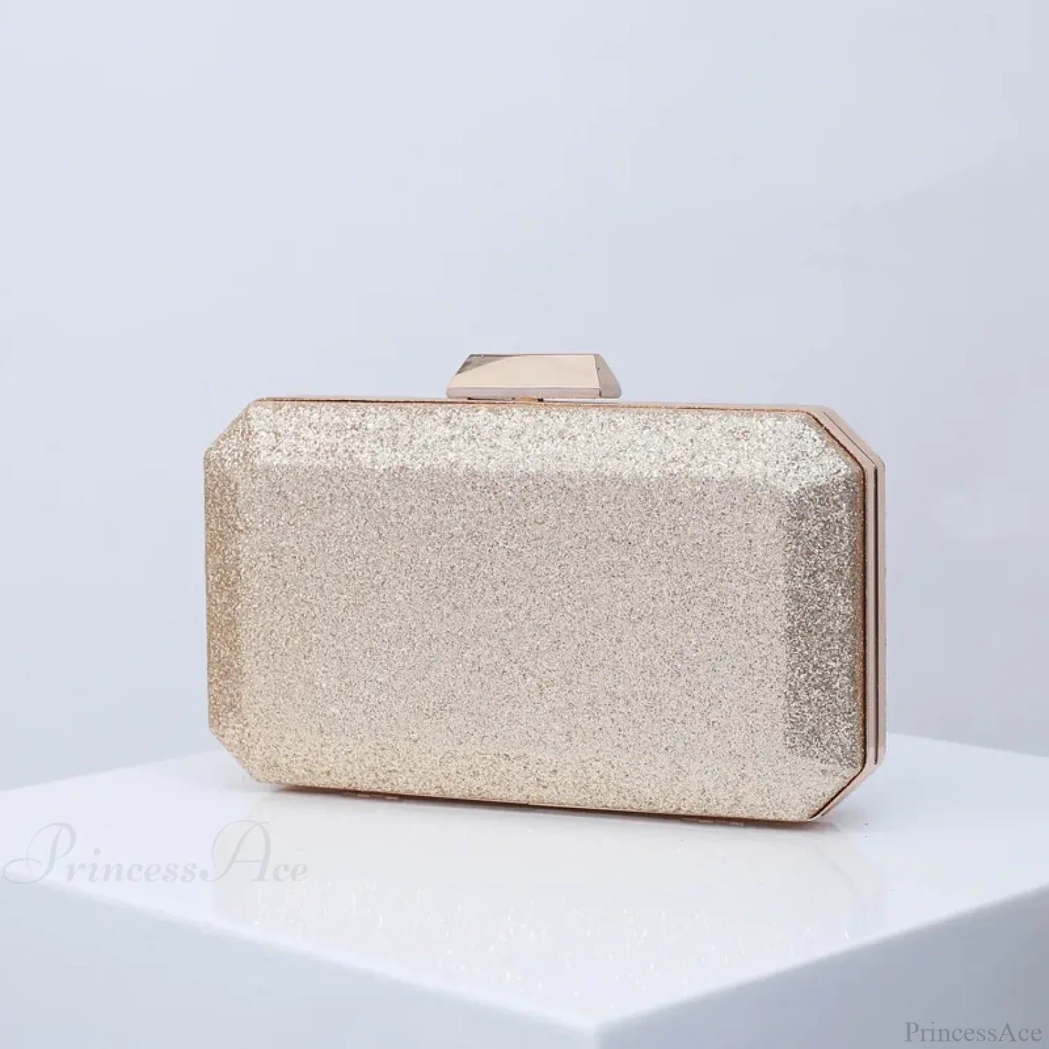 Pochette da polso in PU di lusso giallo dorato