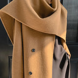 Cappotto in lana cashmere fatto a mano con cintura