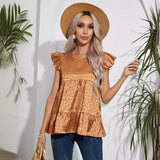 Cardigan da donna – Vestibilità ampia – Jacquard effetto seta – Volant – Lunghezza ai fianchi