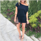 Tuta da donna – Vestibilità comoda – Spalle scoperte – Maniche corte traspiranti