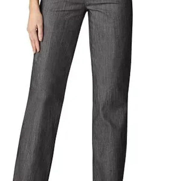 Pantaloni svasati da donna – Vita alta – Vestibilità slim – Cotone elasticizzato – Lunghezza alla caviglia