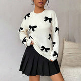 Pullover da donna - Maglia morbida - Vestibilità comoda - Girocollo a coste - Maniche lunghe