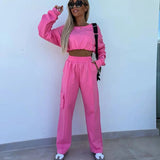 Felpa corta da donna – Vestibilità rilassata – Maglia morbida – Maniche lunghe e scese