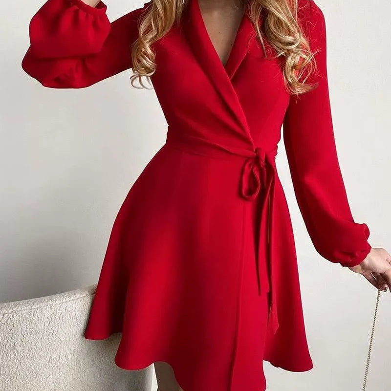 Cardigan lungo da donna – Vestibilità comoda – Cintura in vita – Motivi moderni – Tessuto leggero