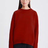 Maglione da donna – Maglia morbida – Vestibilità rilassata – Collo alto – Maniche lunghe