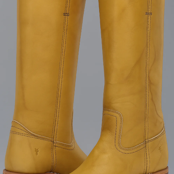 Stivali da equitazione da donna – Pelle liscia – Tacco a blocco – Taglio strutturato in vitello