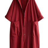 Trench da donna – Vestibilità oversize – Idrorepellente – Con cappuccio – Lungo con tasche