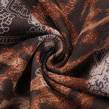 Abito lungo aderente con canotta sexy e stampa leopardata