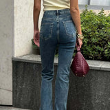 Jeans eleganti a vita bassa, slim ed elasticizzati