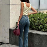 Jeans eleganti a vita bassa, slim ed elasticizzati