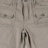 Jeans cargo slim a vita bassa e gamba svasata