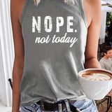 Canotta da donna - Vestibilità comoda - Scollo tondo - Motivo grafico alla moda