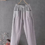 Pantaloni da donna – Vestibilità comoda – Vita elasticizzata – Tasche – Tessuto traspirante