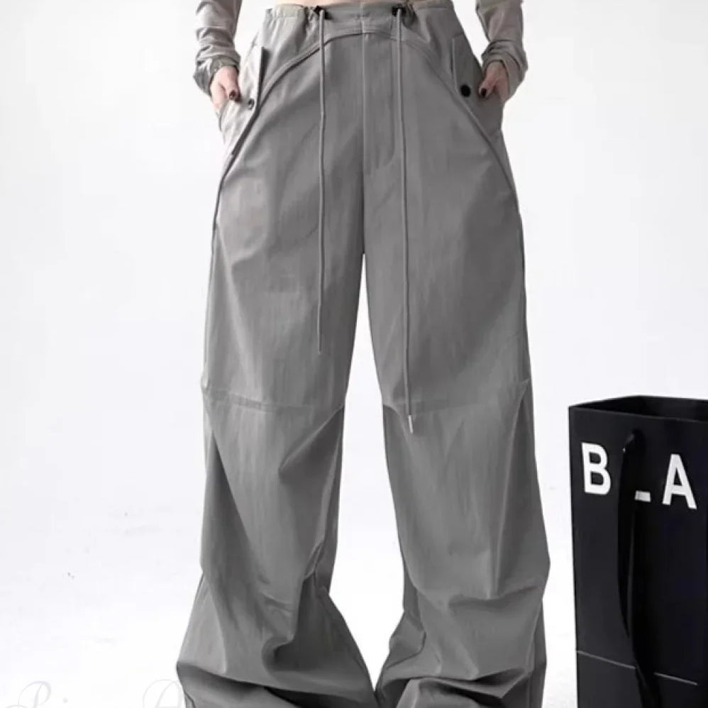 Pantaloni cargo a gamba larga Parachute