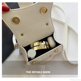 Borsa a tracolla mini in pelle PU, borsa da donna firmata