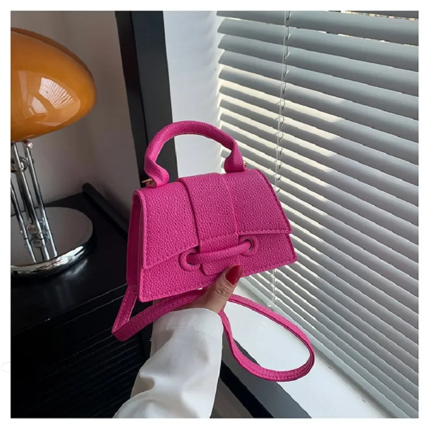 Borsa a tracolla mini in pelle PU, borsa da donna firmata