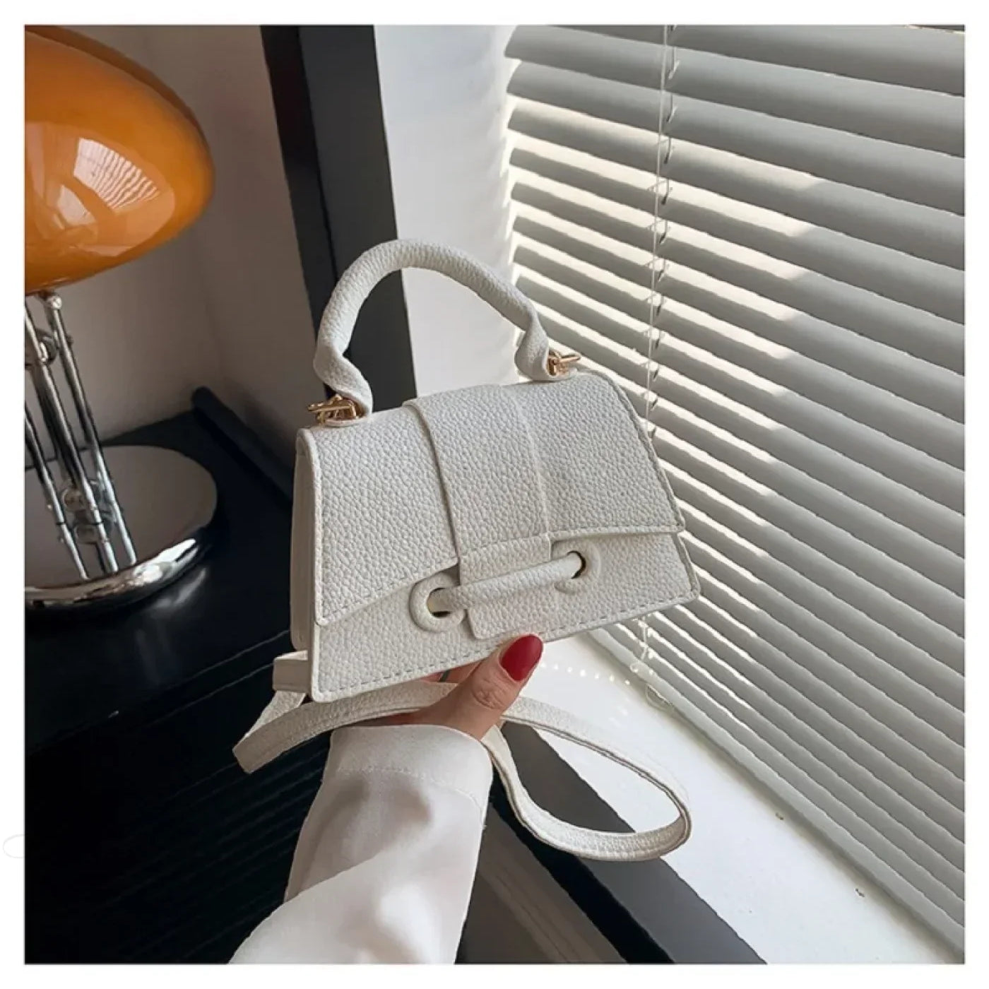 Borsa a tracolla mini in pelle PU, borsa da donna firmata