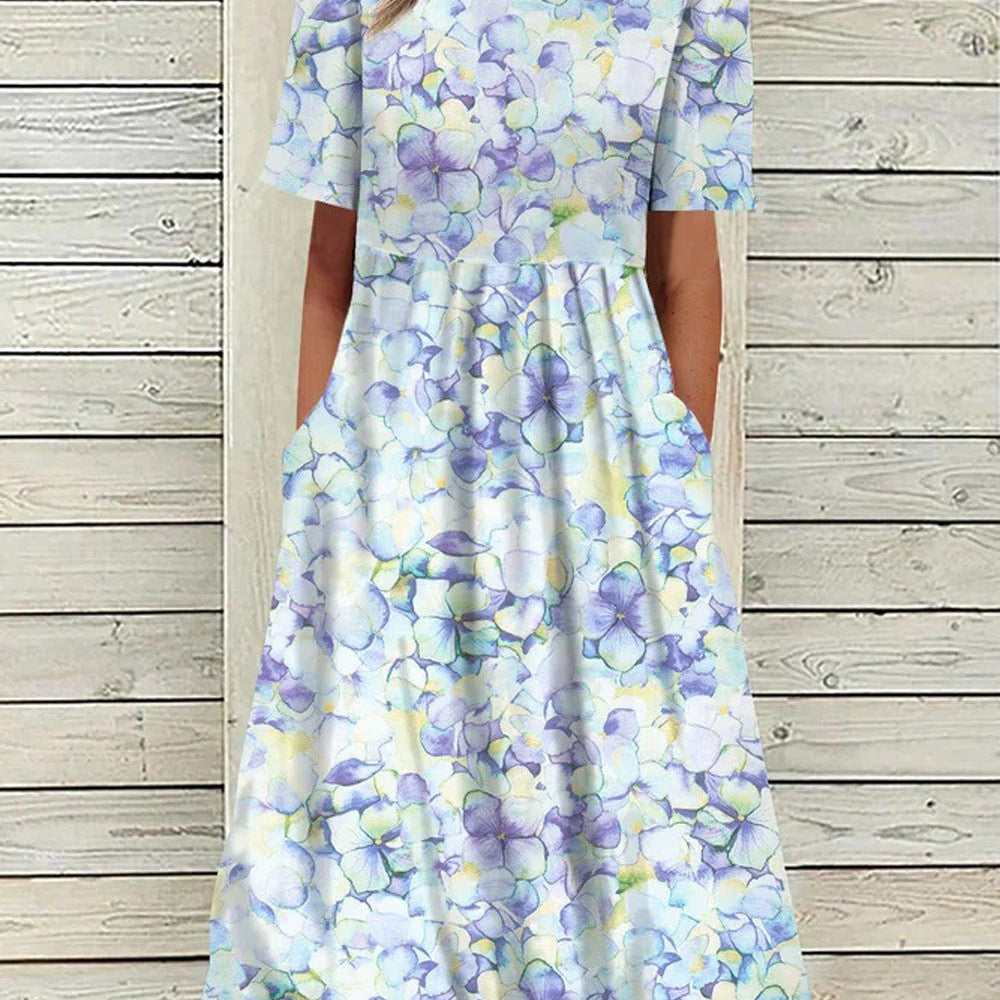 Renta - Abito ampio con stampa floreale